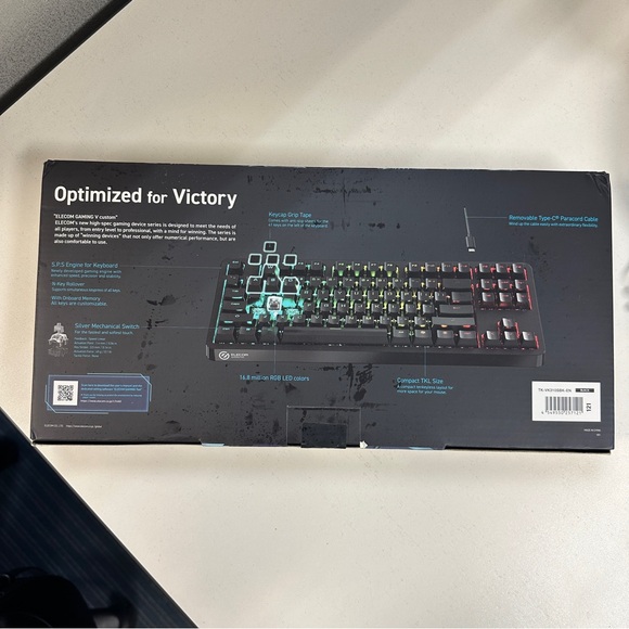 ELECOM Gaming V Custom VK310 Tenkeyless RGB Gaming Keyboard - Picture 2 of 2